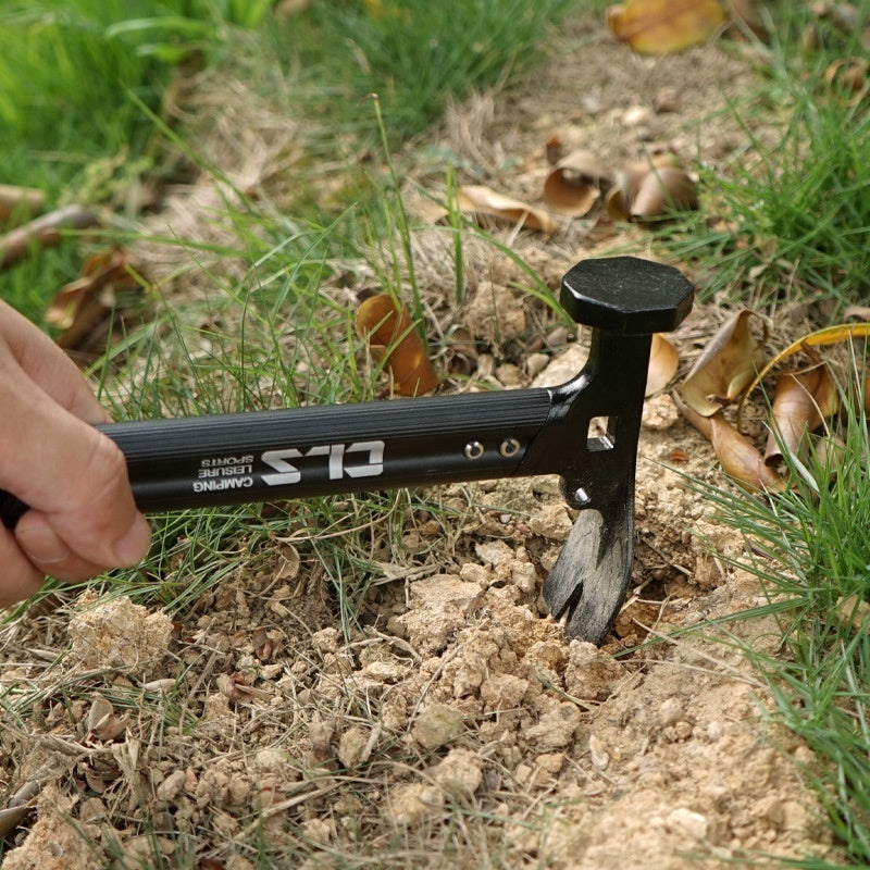 Outdoor Stainless Steel And Aluminum Alloy Handle Camp Canopy Ground HammerHammer For Tent Pegs