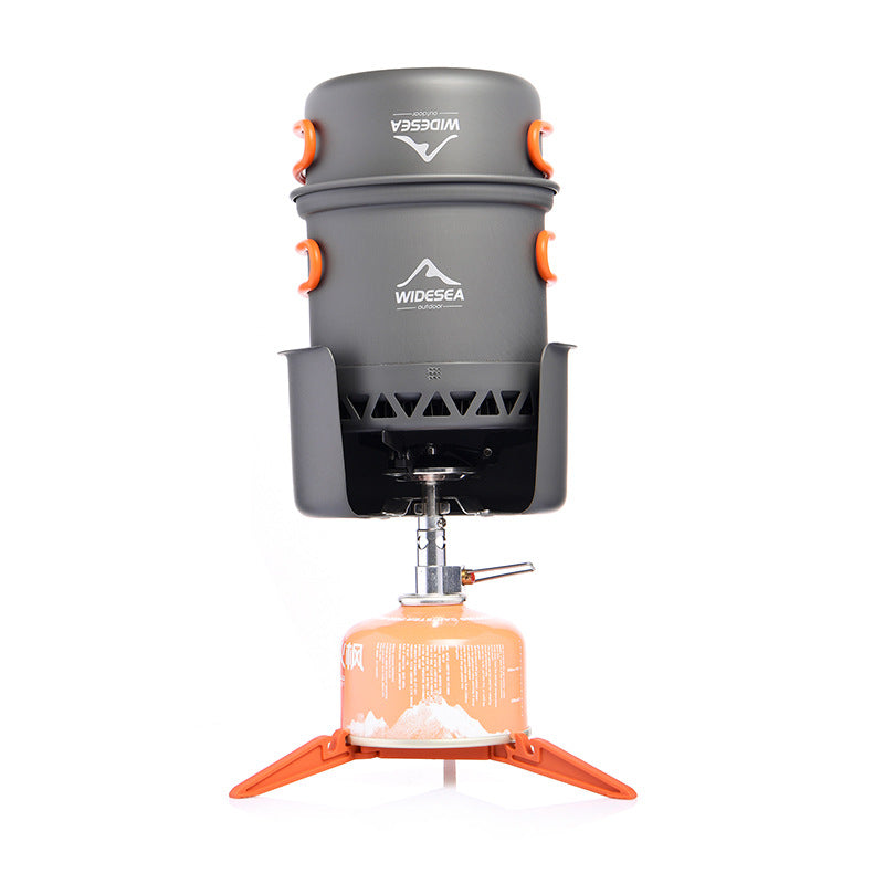 Widesea Outdoor Cookware Set Heat-Collecting Energy-Boosting Camping Cooking Gear