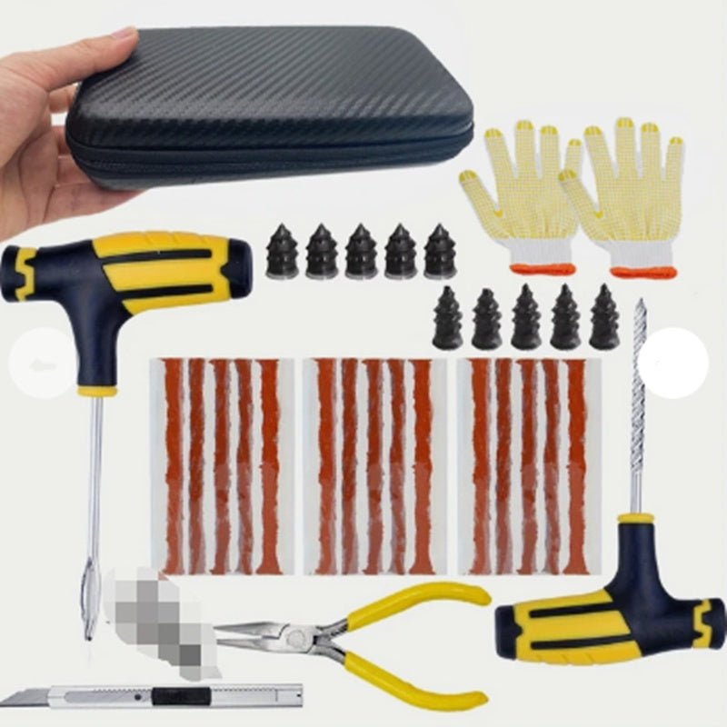 Car Tire Repair Kit Piercing Professional Repair Jack Emergency Tire Repair - Survival Essential
