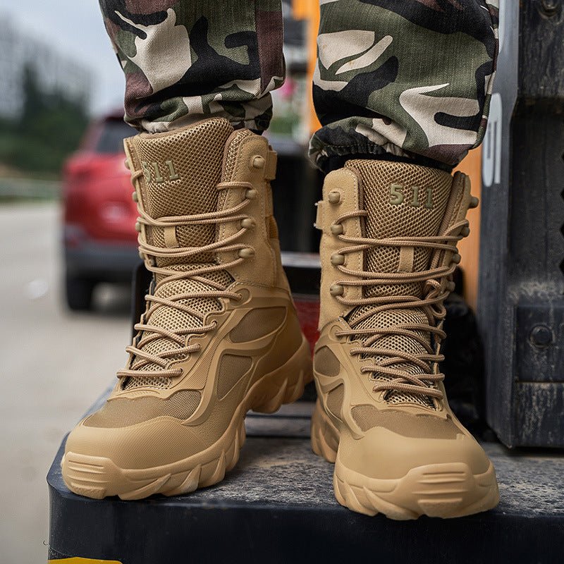Large size high - top military boots - Survival Essential