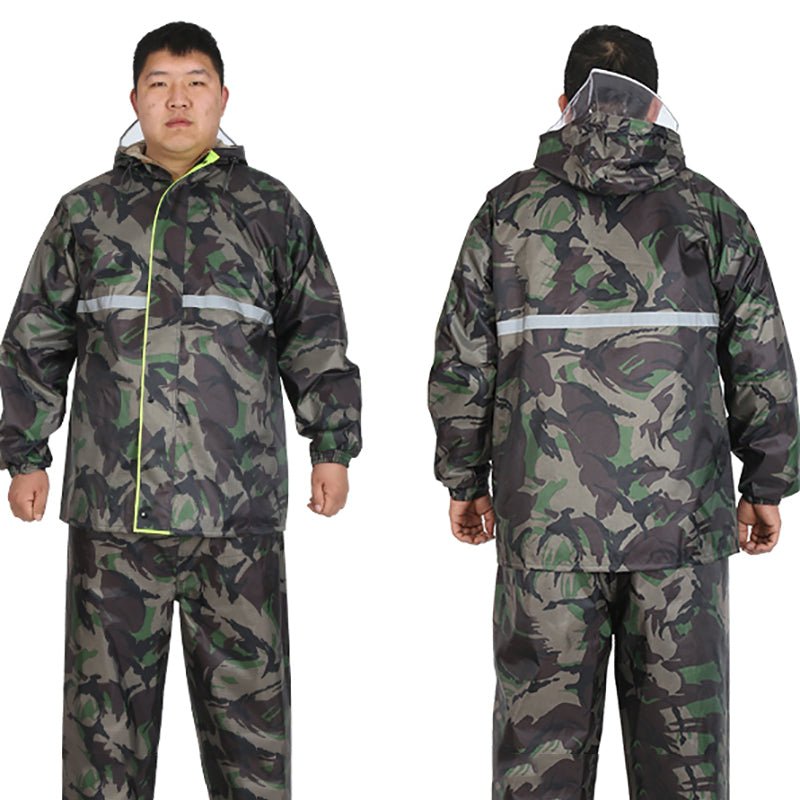 Men's Split Rain Pants Oversized Fat Guy - Survival Essential
