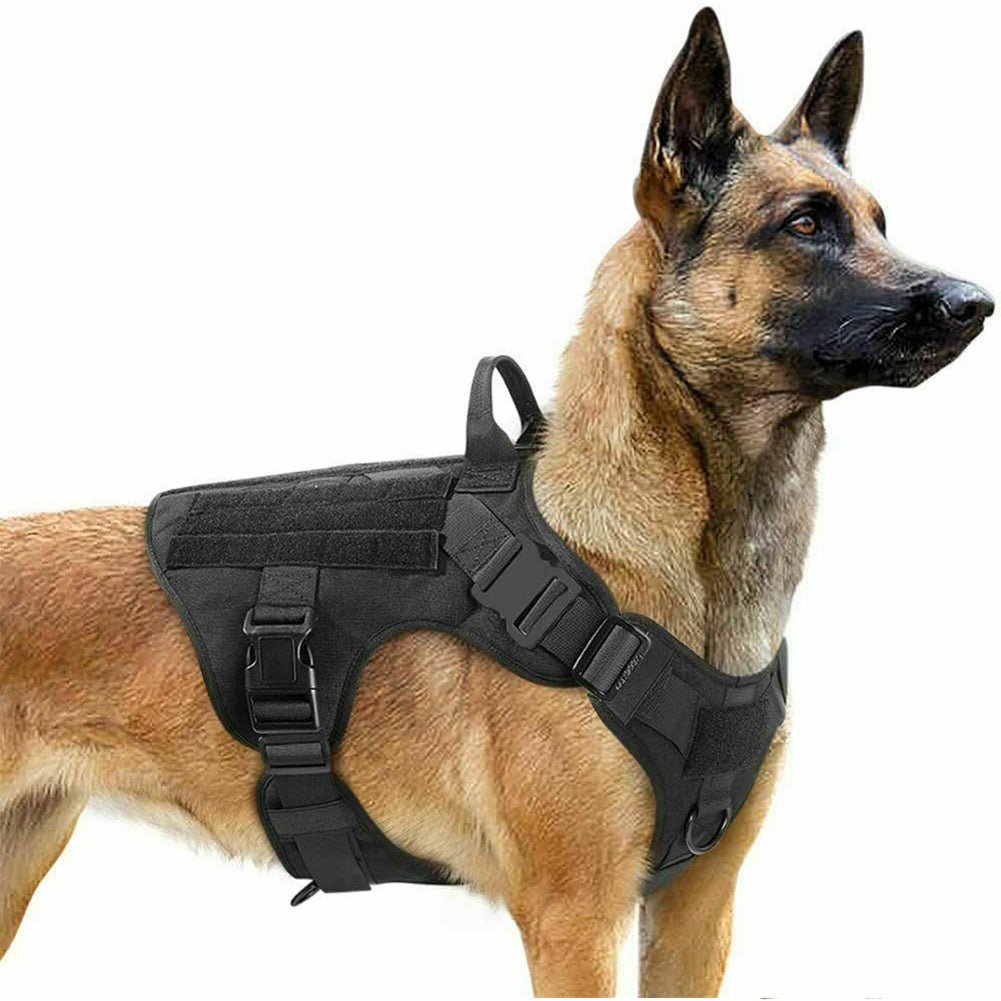 Military Tactical Dog Harness German Shepherd Adjustable Pet Dog Back - Survival Essential