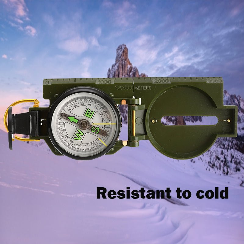 Outdoor Camping Compass, Portable Carabiner For Military Fans - Survival Essential