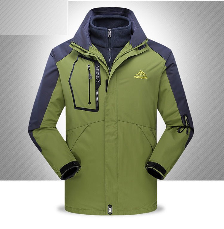 Plush 3 - in - 1 Military Style Jacket Coat - Survival Essential