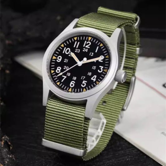 Retro Military Watch With A Quartz Second Hand - Survival Essential