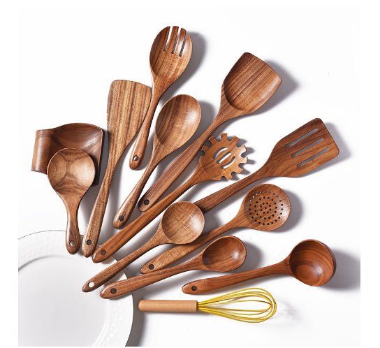 Wooden Spatula Cookware Kitchenware Set - Survival Essential