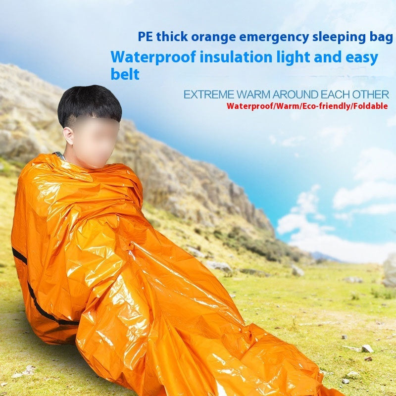 Outdoor Emergency Survival Sleeping Bag Portable Emergency Blanket Hiking
