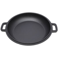 One In One Pre Seasoned Cast Iron Dutch Oven With Dual Handles, Outdoor Camping Deep Pot, With 2 Silicone Handle Covers, Banned Platform Temu