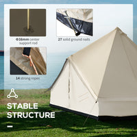 10 - Person Large Waterproof Yurt Camping Tent, Perfect for Family Camping, Blue - Survival Essential