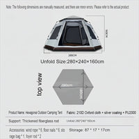 Quick-opening Tent 4-6 Person Medium-sized Outdoor Portable Tent Suitable For Family Camping Outdoor Activities Camping Tent Pop-up Tent Outdoor Tent Hiking Tent Beach Tent Portable Tent Party Tent