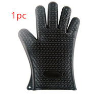 Food Grade Silicone Heat Resistant BBQ Glove Silicone Oven Mitts