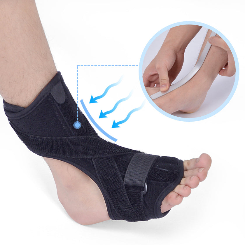 Sprained Footrest Memory Foam Aluminum Splint Footrest With PVC Ball