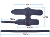 Sprained Footrest Memory Foam Aluminum Splint Footrest With PVC Ball