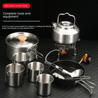 Outdoor Cookware Portable Folding Pan Set