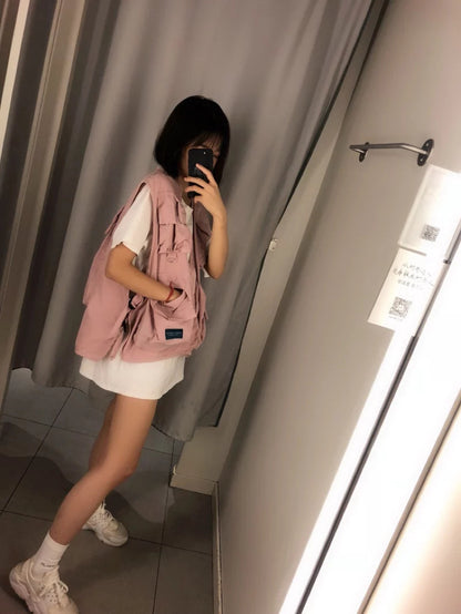 Military functional tactical secondary  vest multi-pocket tooling vest