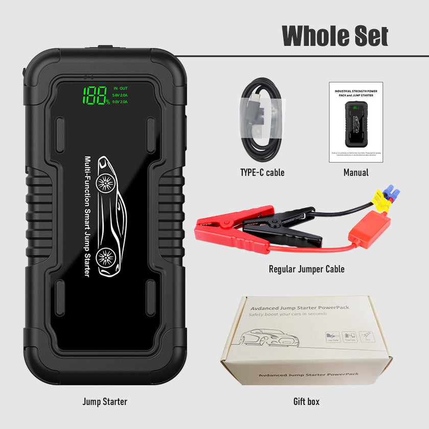 Car 20000mah Emergency Start Power Supply With LED Lighting