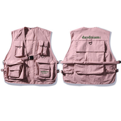 Military functional tactical secondary  vest multi-pocket tooling vest
