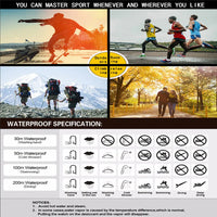 Waterproof Digital Sports Watch Military Tactical LED Backlight Wristwatch Men