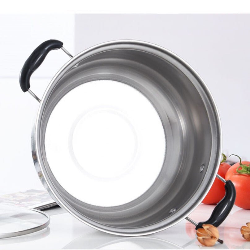 5PCS Induction Non Stick Stainless Steel Healthy Cookware Cooking Pot Stockpot - Survival Essential