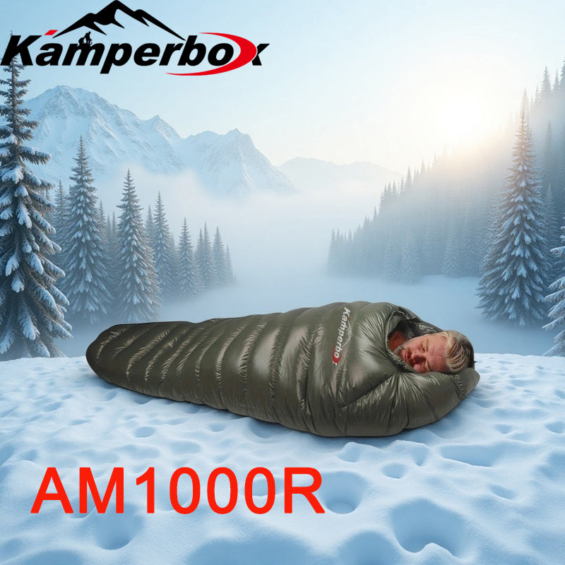 Kamperbox Cold Temperature Winter Sleeping Bag Down Sleeping Bag Winter Camping Sleeping Bag