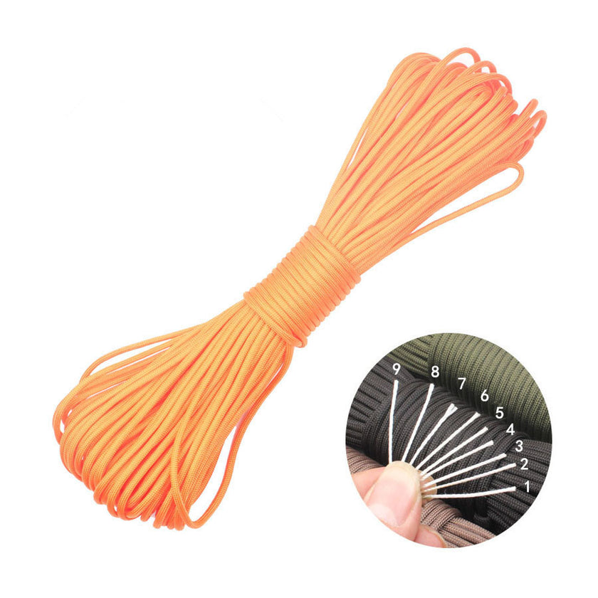 Military-standard multifunctional 9-core outdoor umbrella rope