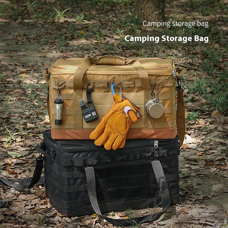 Outdoor Cookware Pot Set Gas Tank Anti-collision Large Capacity Picnic Bag
