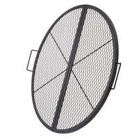 VEVOR X-Marks Fire Pit Grill Grate, Foldable Round Cooking Grate, Heavy Duty Steel Campfire BBQ Grill Grid With Handle And Support X Wire, Portable Camping Cookware For Outside Party, 36 Inch Black