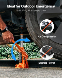 Hydraulic Bottle Jack, 4 Ton (8818.4 Lbs) Capacity, 7.3-13.8 Inch Lifting Range, Heavy Duty Welded Bottle Jack For Car, SUV, Pickup, Auto Repair, House Lift And Agricultural Equipment, Orange