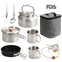 Outdoor Cookware Portable Folding Pan Set