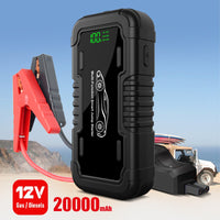 Car 20000mah Emergency Start Power Supply With LED Lighting - Survival Essential