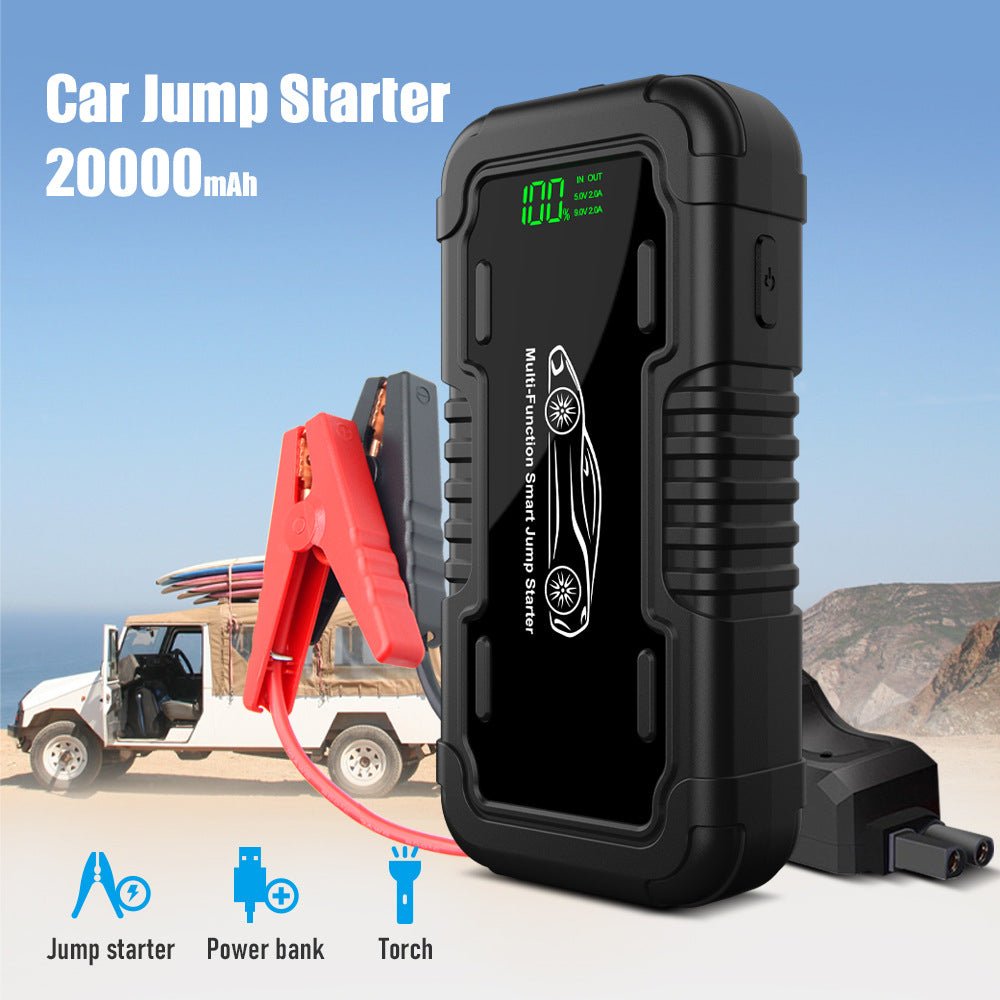 Car 20000mah Emergency Start Power Supply With LED Lighting - Survival Essential