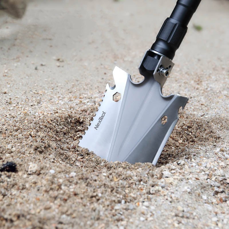 Car Outdoor Multi - function Spatula Folding Military Shovel - Survival Essential