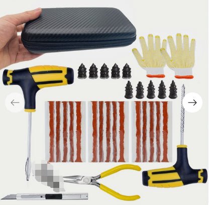 Car Tire Repair Kit Piercing Professional Repair Jack Emergency Tire Repair - Survival Essential