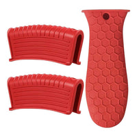 1 Set Of 3pcs,Silicone Hot Handle Holder, Heat Resistant Potholder Cookware Handle Cast Iron Skillets Handles Grip Covers For Cast Iron Skillet