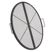 VEVOR X-Marks Fire Pit Grill Grate, Foldable Round Cooking Grate, Heavy Duty Steel Campfire BBQ Grill Grid With Handle And Support X Wire, Portable Camping Cookware For Outside Party, 36 Inch Black