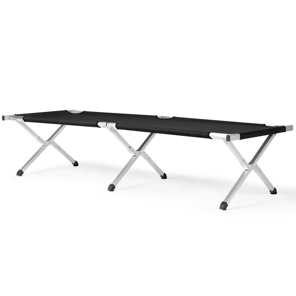 Portable Folding Camping Cot With Carrying Bag Army Black