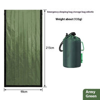 Outdoor Emergency Survival Sleeping Bag Portable Emergency Blanket Hiking