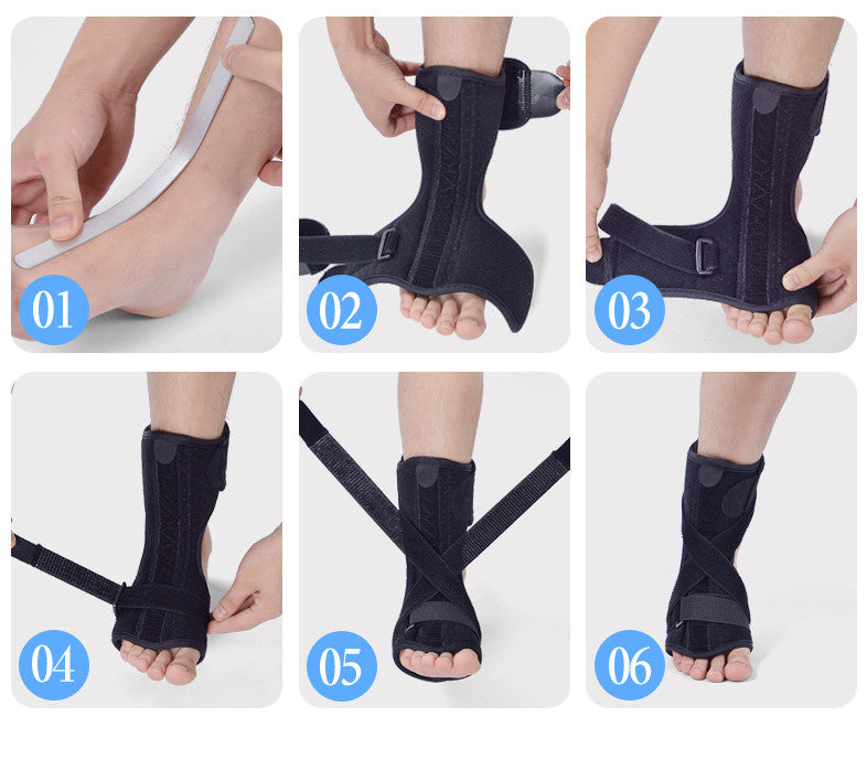 Sprained Footrest Memory Foam Aluminum Splint Footrest With PVC Ball