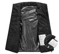 Fashionable Men's Stand Collar Heated Cotton Vest 11zones - Survival Essential