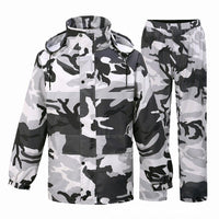 Gray Camouflage Raincoat Rain Pants Suit Men - Survival Essential