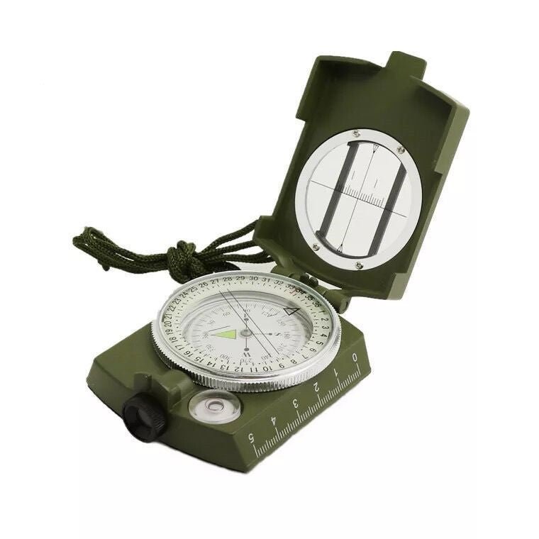 High - Precision American Compass, Multi - Function Military Green Compass - Survival Essential