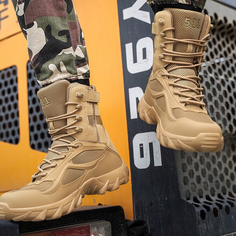 Large size high - top military boots - Survival Essential