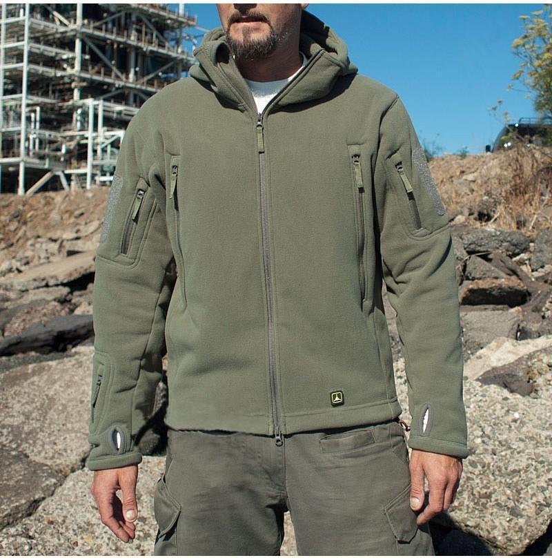 Men Military Winter Thermal Fleece Tactical Jacket Outdoors - Survival Essential