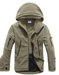 Men Military Winter Thermal Fleece Tactical Jacket Outdoors - Survival Essential