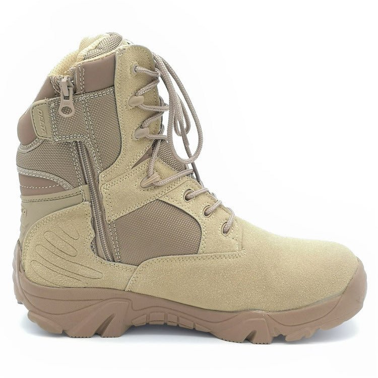 Men's Leather Suede Delta Military Boots - Survival Essential