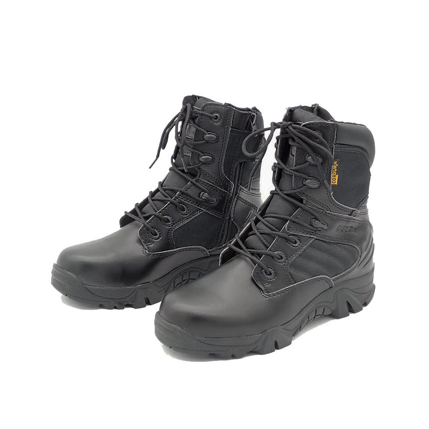 Men's Leather Suede Delta Military Boots - Survival Essential