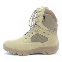 Men's Leather Suede Delta Military Boots - Survival Essential