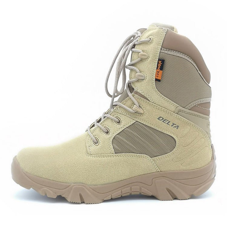 Men's Leather Suede Delta Military Boots - Survival Essential