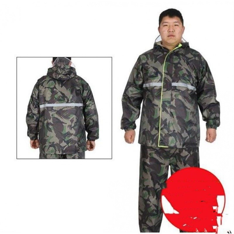 Men's Split Rain Pants Oversized Fat Guy - Survival Essential