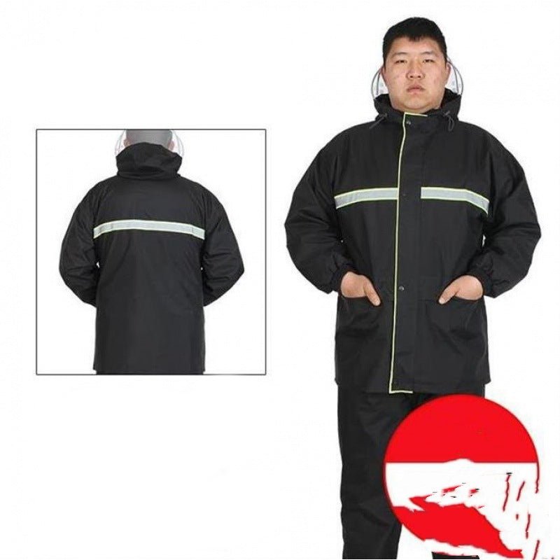 Men's Split Rain Pants Oversized Fat Guy - Survival Essential